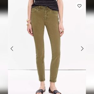 Madewell 9" High Riser Skinny Skinny Crop Jeans: Colorwash Edition